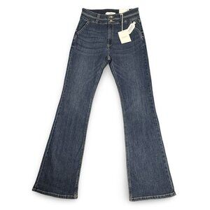 KanCan Jeans Womens 13/30 Blue High Rise Bootcut Recycled Denim Stretch Jeans